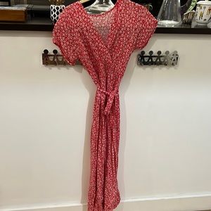 Floral Tie Wrap Dress